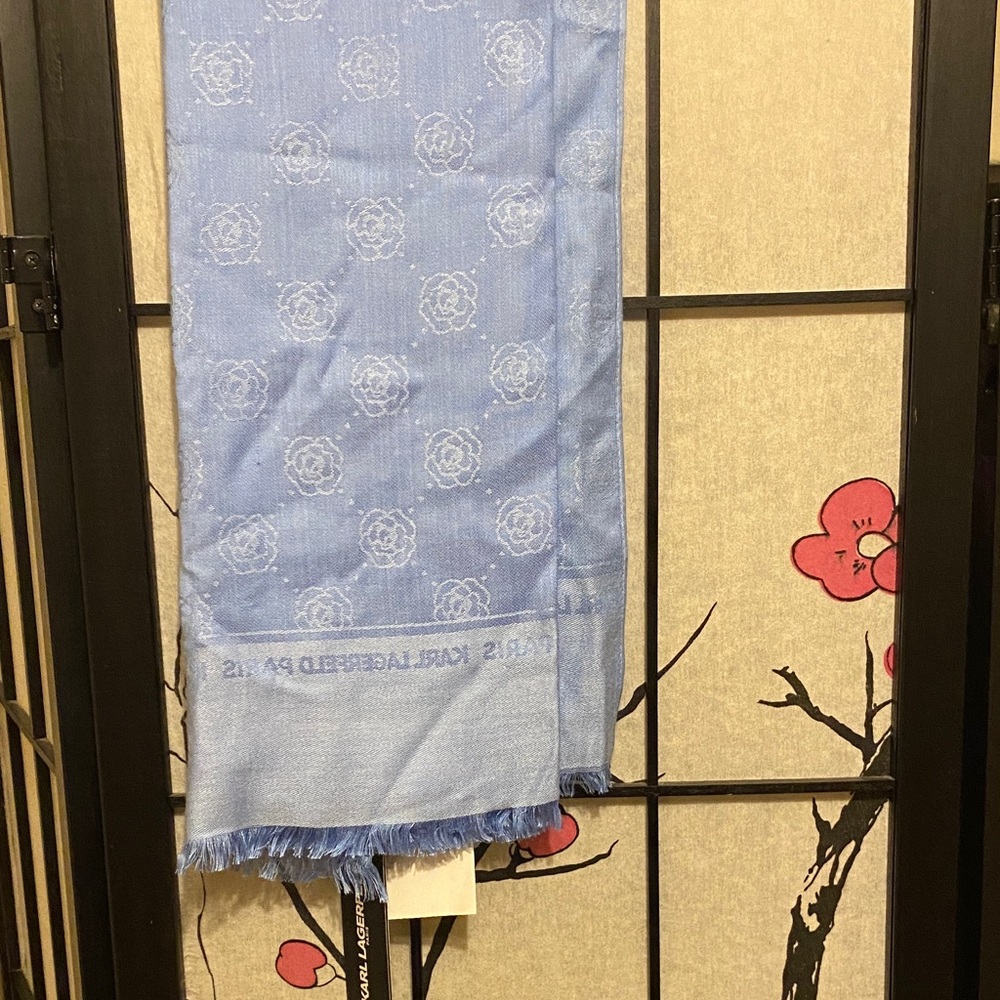 Karl Lagerfeld Light Blue Scarf